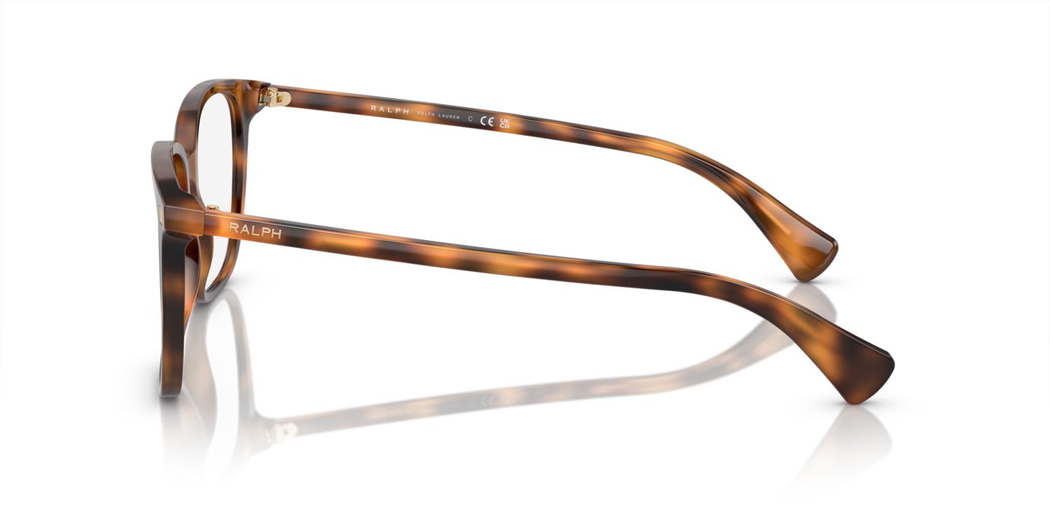 Eyeglasses Ralph RA 7147 (6089) color rosso lucido havana shape square lenses lente demo