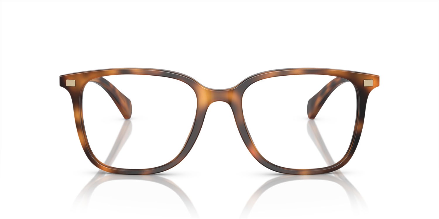 Eyeglasses Ralph RA 7147 (6089) color rosso lucido havana shape square lenses lente demo