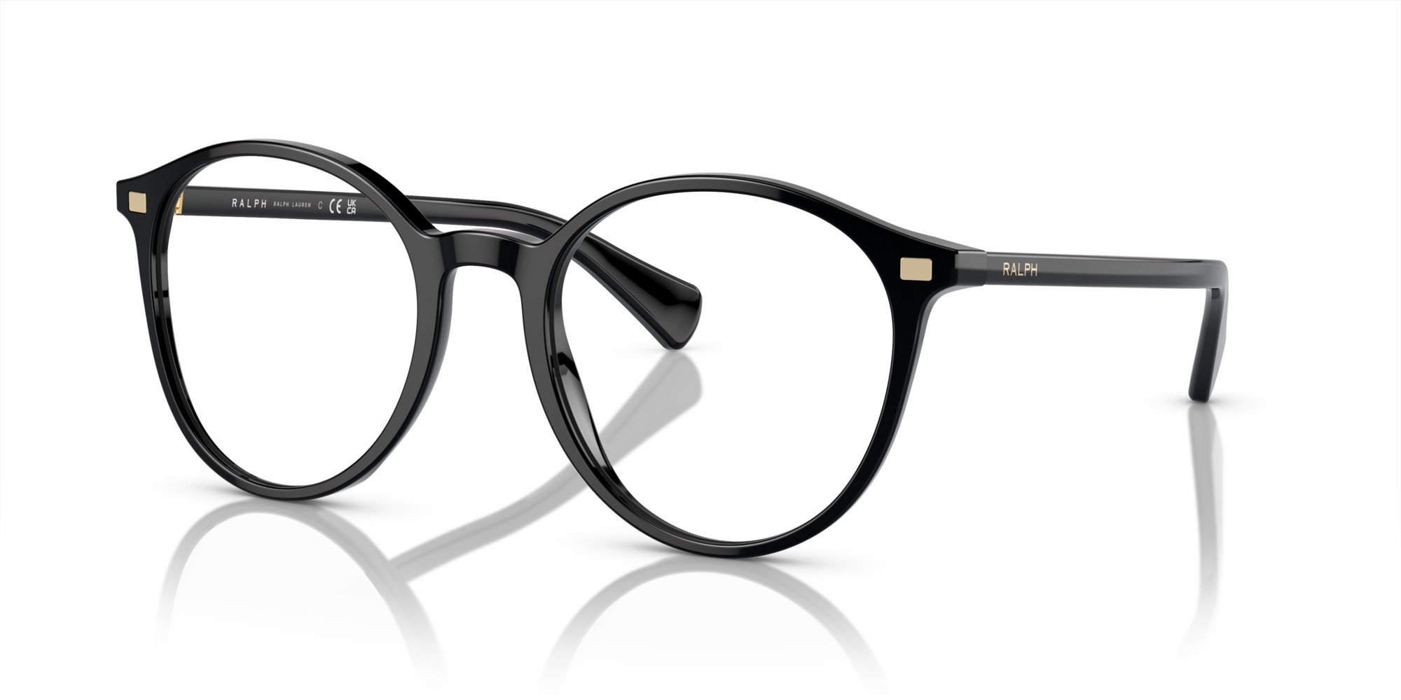 Brillen Ralph RA 7148 (5001) farbe nero lucido form rund gläser lente demo