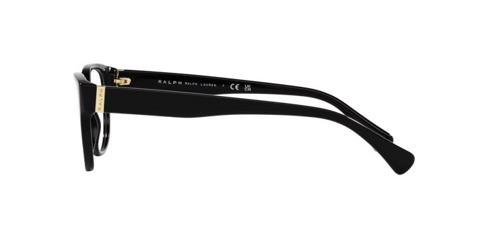 Brillen Ralph RA 7151 (5001) farbe nero lucido form oval gläser lente demo