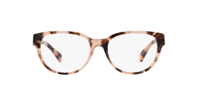 Eyeglasses Ralph RA 7151 (6058) color havana rosa brillante shape oval lenses lente demo