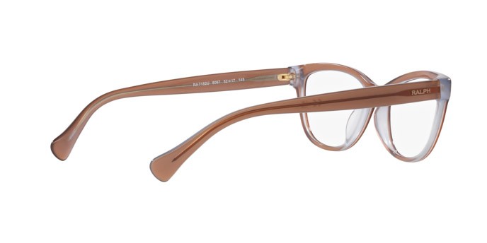 Eyeglasses Ralph RA 7152U (6067) color transparent brown on blue shape oval lenses lente demo