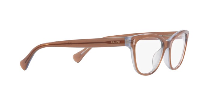 Eyeglasses Ralph RA 7152U (6067) color transparent brown on blue shape oval lenses lente demo