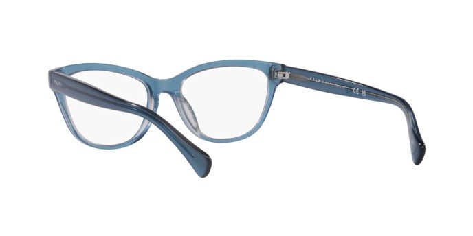 Eyeglasses Ralph RA 7152U (6068) color transparent blue on light grey shape oval lenses lente demo