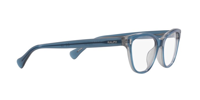 Eyeglasses Ralph RA 7152U (6068) color transparent blue on light grey shape oval lenses lente demo