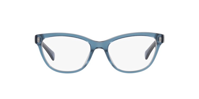 Eyeglasses Ralph RA 7152U (6068) color transparent blue on light grey shape oval lenses lente demo