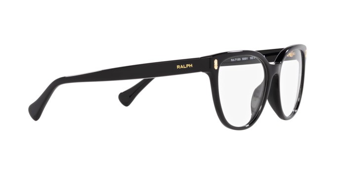 Brillen Ralph RA 7153 (5001) farbe nero lucido form oval gläser lente demo