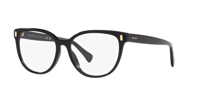 Brillen Ralph RA 7153 (5001) farbe nero lucido form oval gläser lente demo