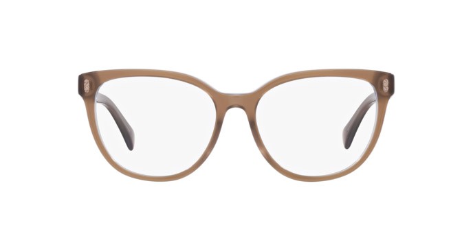 Brillen Ralph RA 7153 (6067) farbe transparent brown on blue form oval gläser lente demo