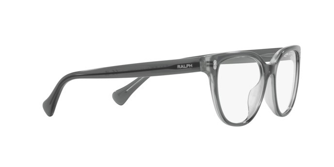 Occhiali da vista Ralph RA 7153 (6069) colore grigio trasparente su grigio perlaceo forma ovale lenti lente demo