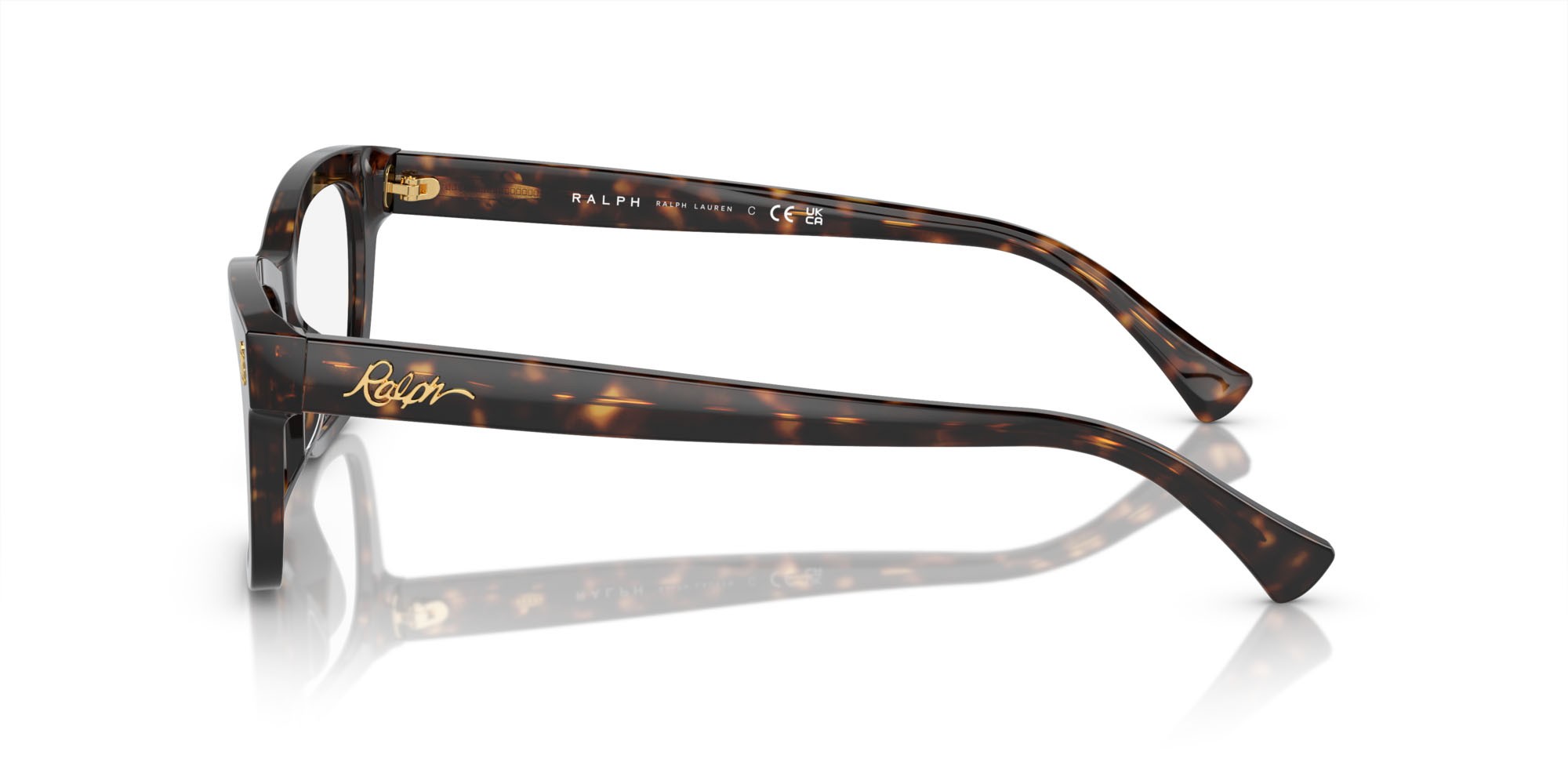 Eyeglasses Ralph RA 7154U (5003) color havana scuro lucido shape rectangle lenses lente demo
