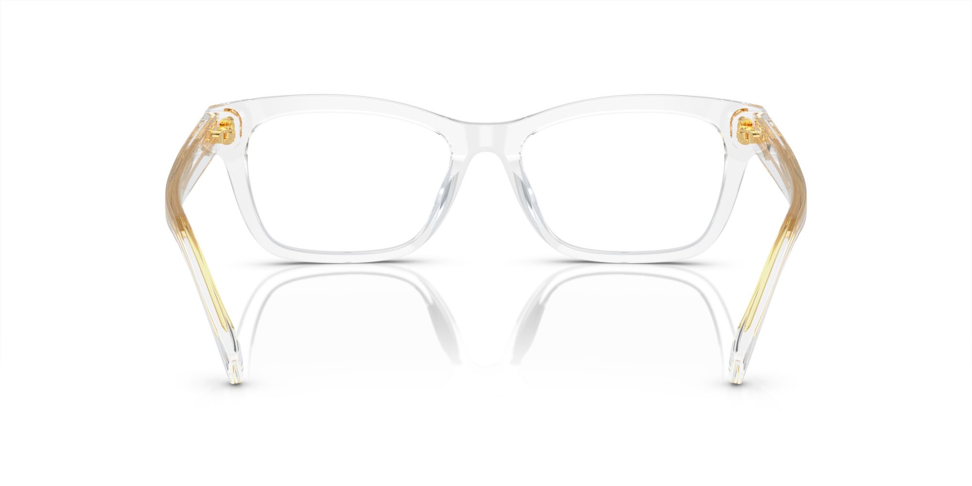 Occhiali da vista Ralph RA 7154U (5331) colore crystal brillante forma rettangolare lenti lente demo