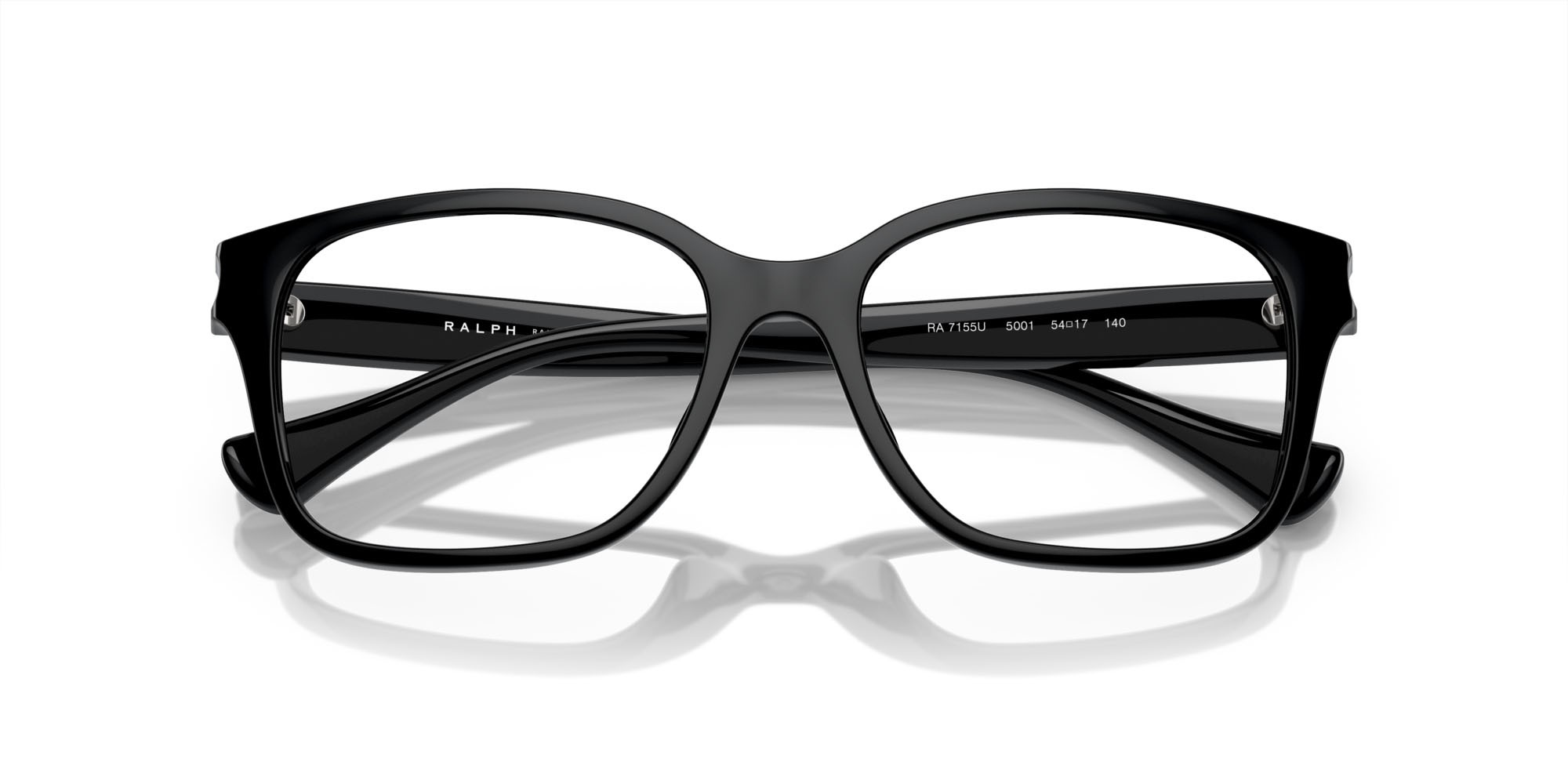 Brillen Ralph RA 7155U (5001) farbe nero lucido form quadratisch gläser lente demo