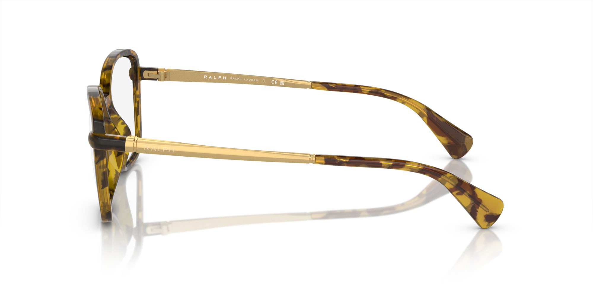 Brillen Ralph RA 7156U (5836) farbe havana giallo form quadratisch gläser lente demo