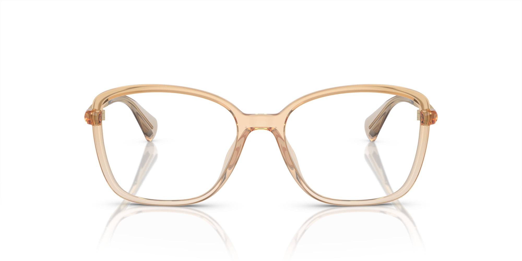 Brillen Ralph RA 7156U (6128) farbe marrone trasparente lucido form quadratisch gläser lente demo
