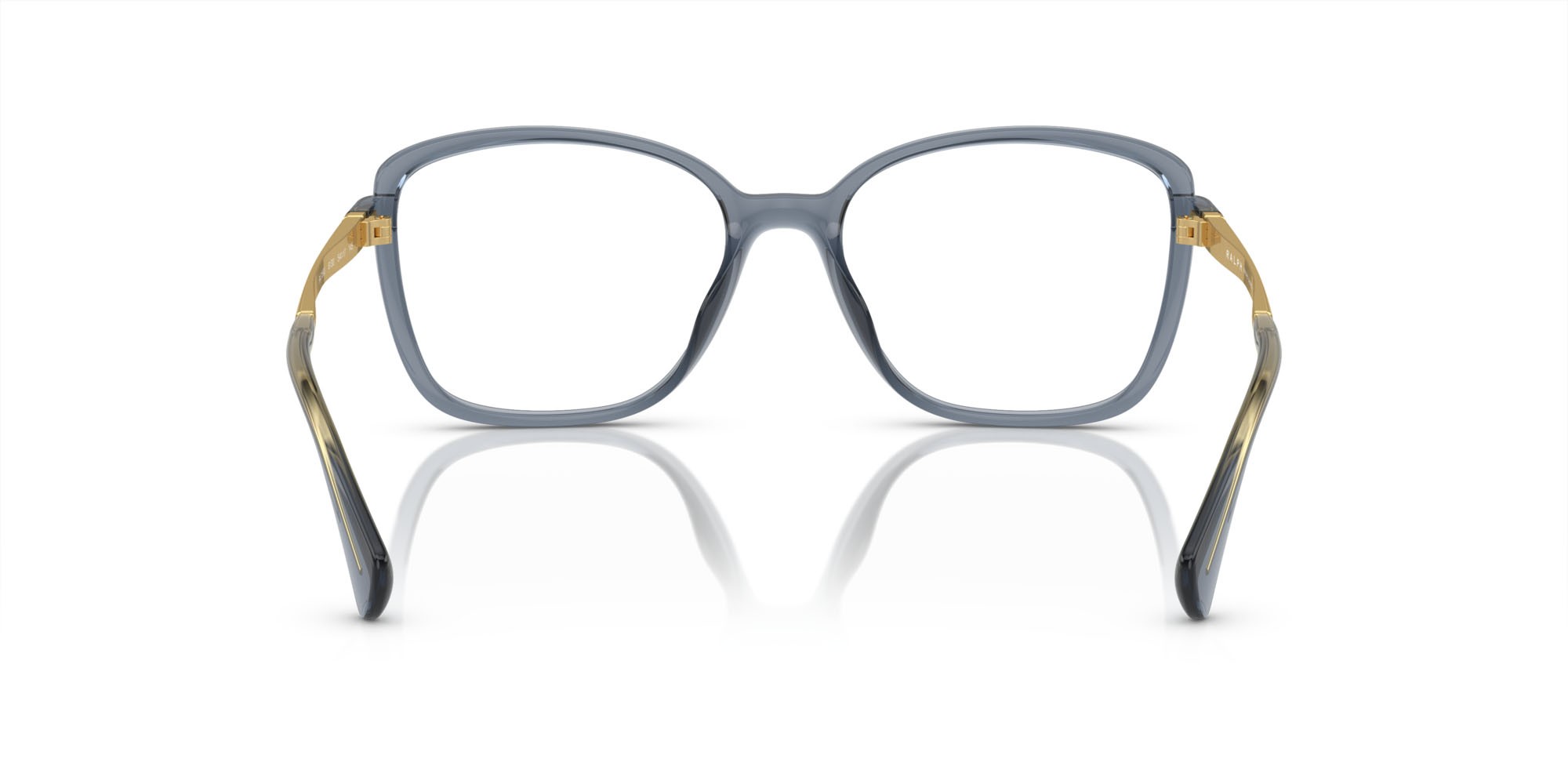 Eyeglasses Ralph RA 7156U (6130) color blu trasparente lucido shape square lenses lente demo