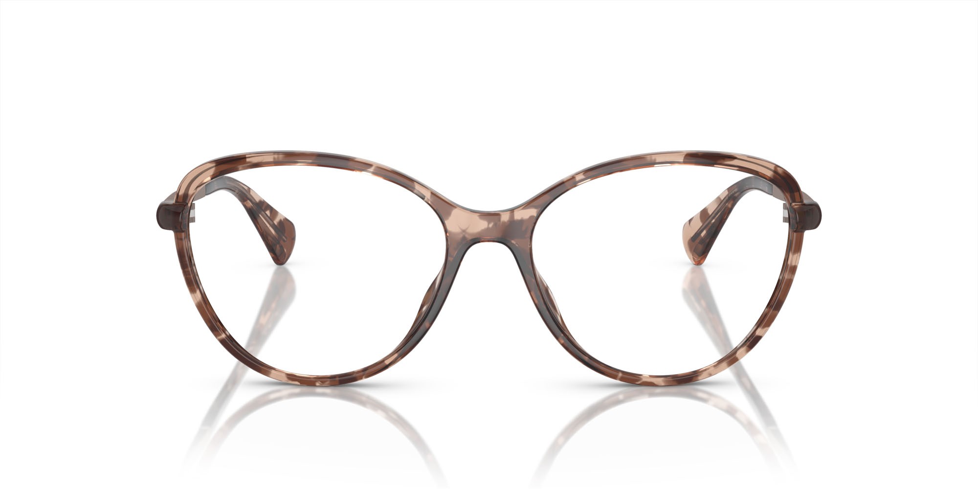 Occhiali da vista Ralph RA 7157U (5263) colore rosa lucido havana forma ovale lenti lente demo