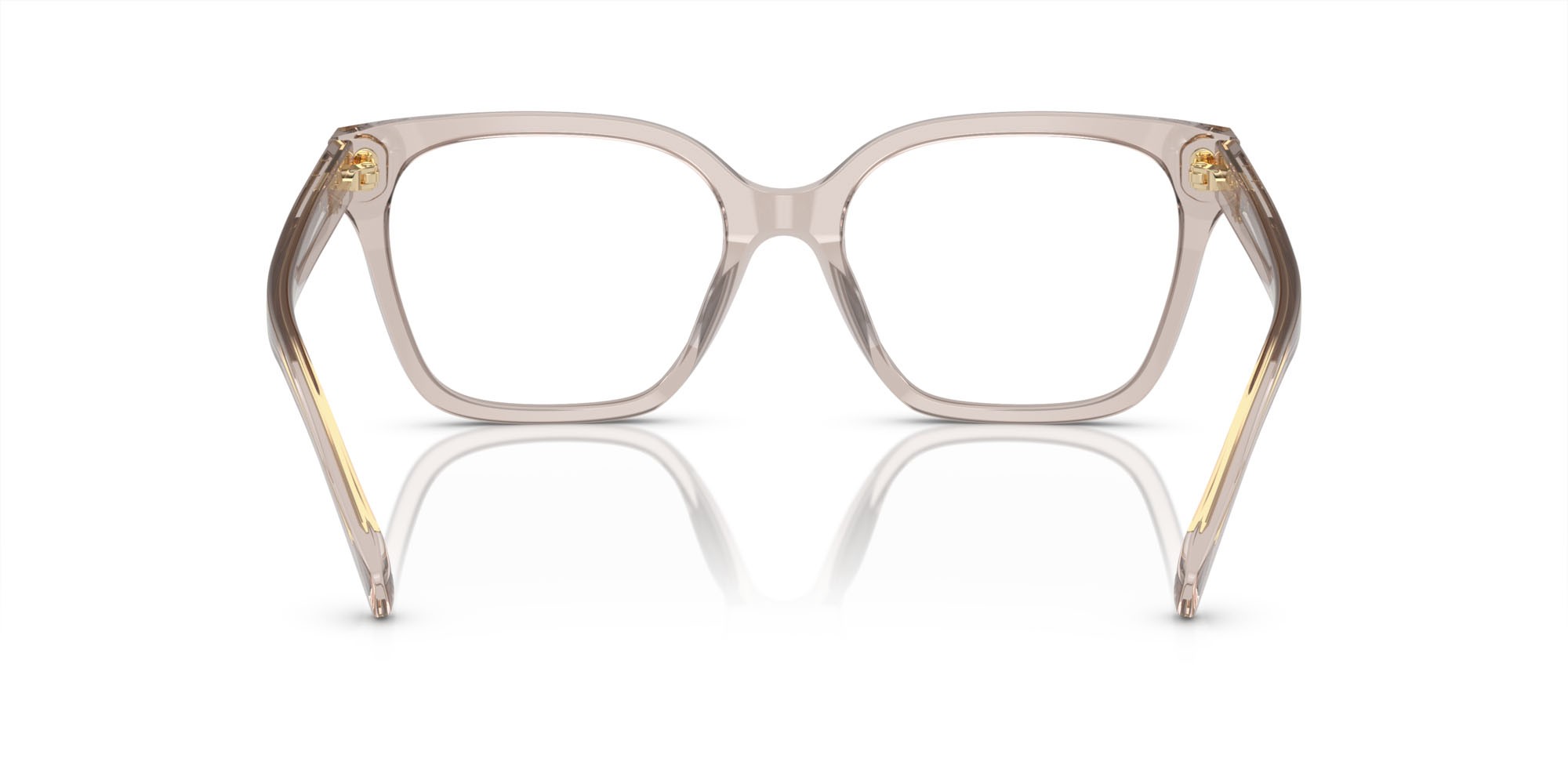 Occhiali da vista Ralph RA 7158U (6117) colore beige trasparente lucido forma quadrato lenti lente demo