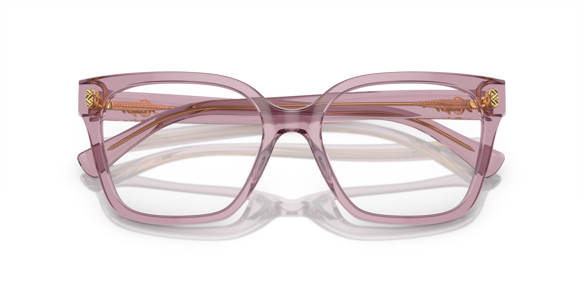 Eyeglasses Ralph RA 7158U (6118) color violetto brillante trasparente shape square lenses lente demo