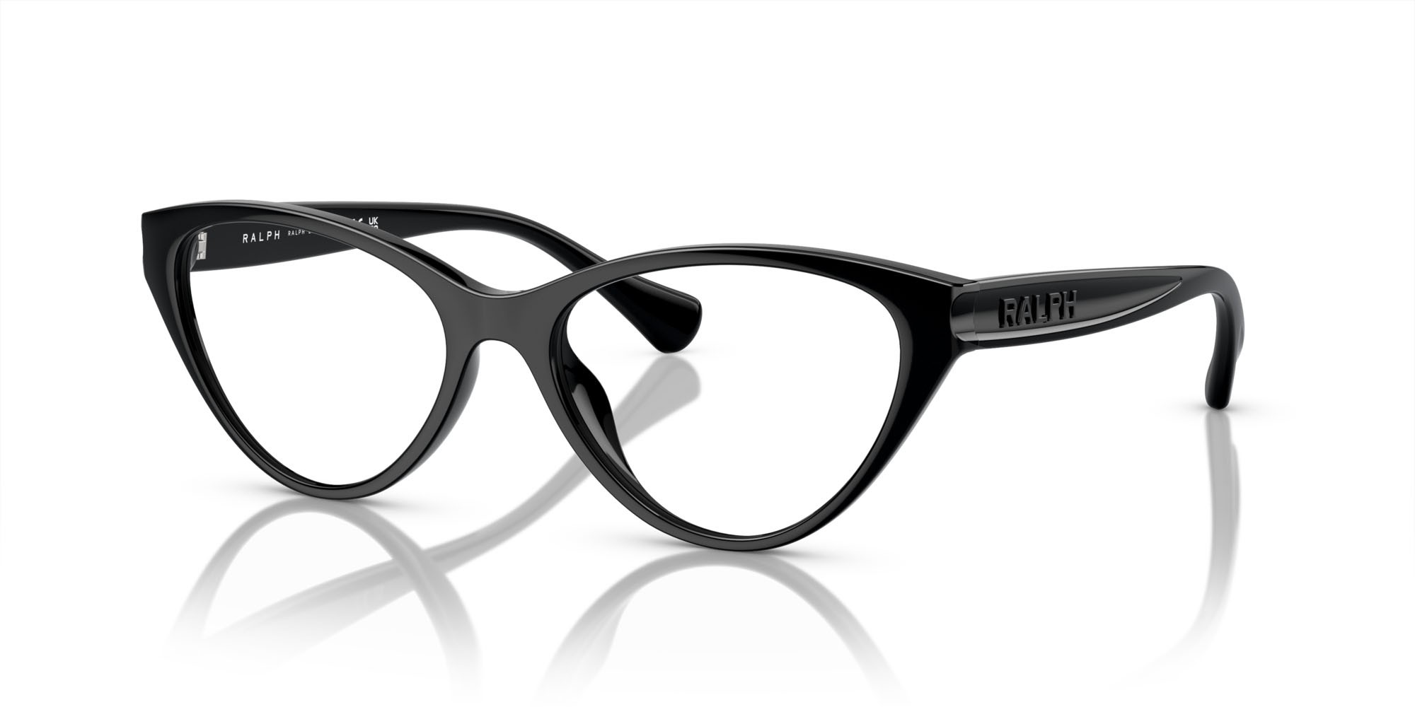 Eyeglasses Ralph RA 7159U (5001) color nero lucido shape cat eye lenses lente demo