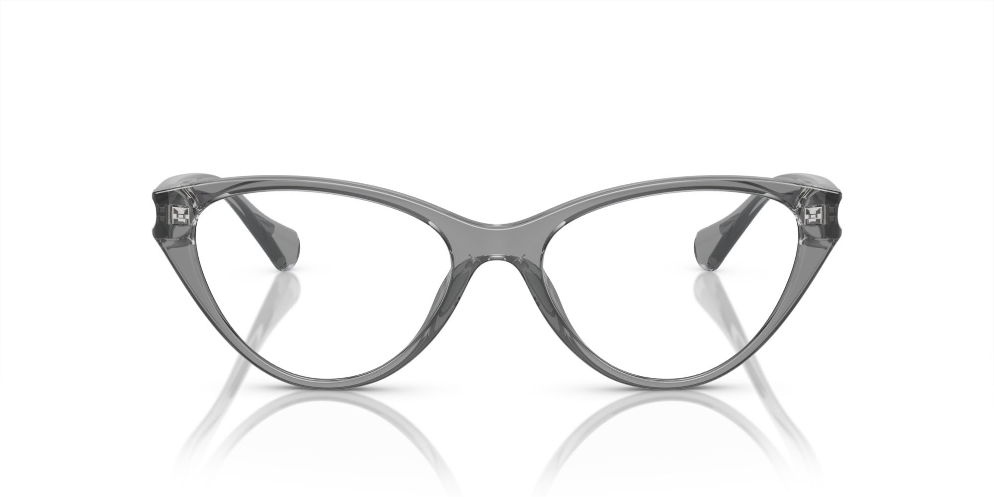 Eyeglasses Ralph RA 7159U (5799) color grigio trasparente shape cat eye lenses lente demo