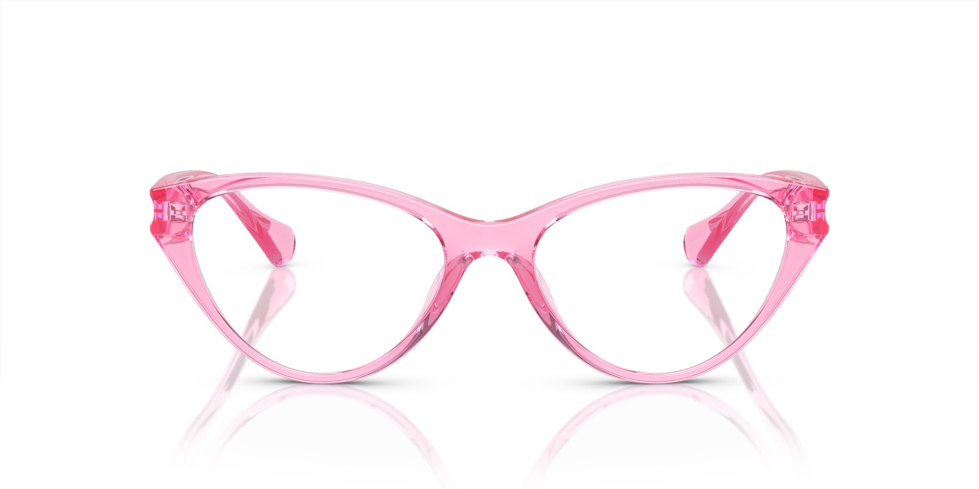 Brillen Ralph RA 7159U (6122) farbe rosa trasparente form cat-eye gläser lente demo