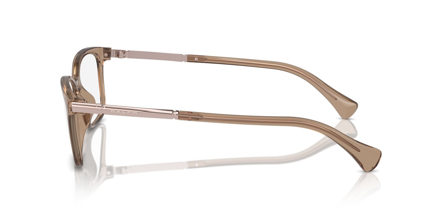 Eyeglasses Ralph RA 7160U (6120) color beige trasparente shape square lenses lente demo