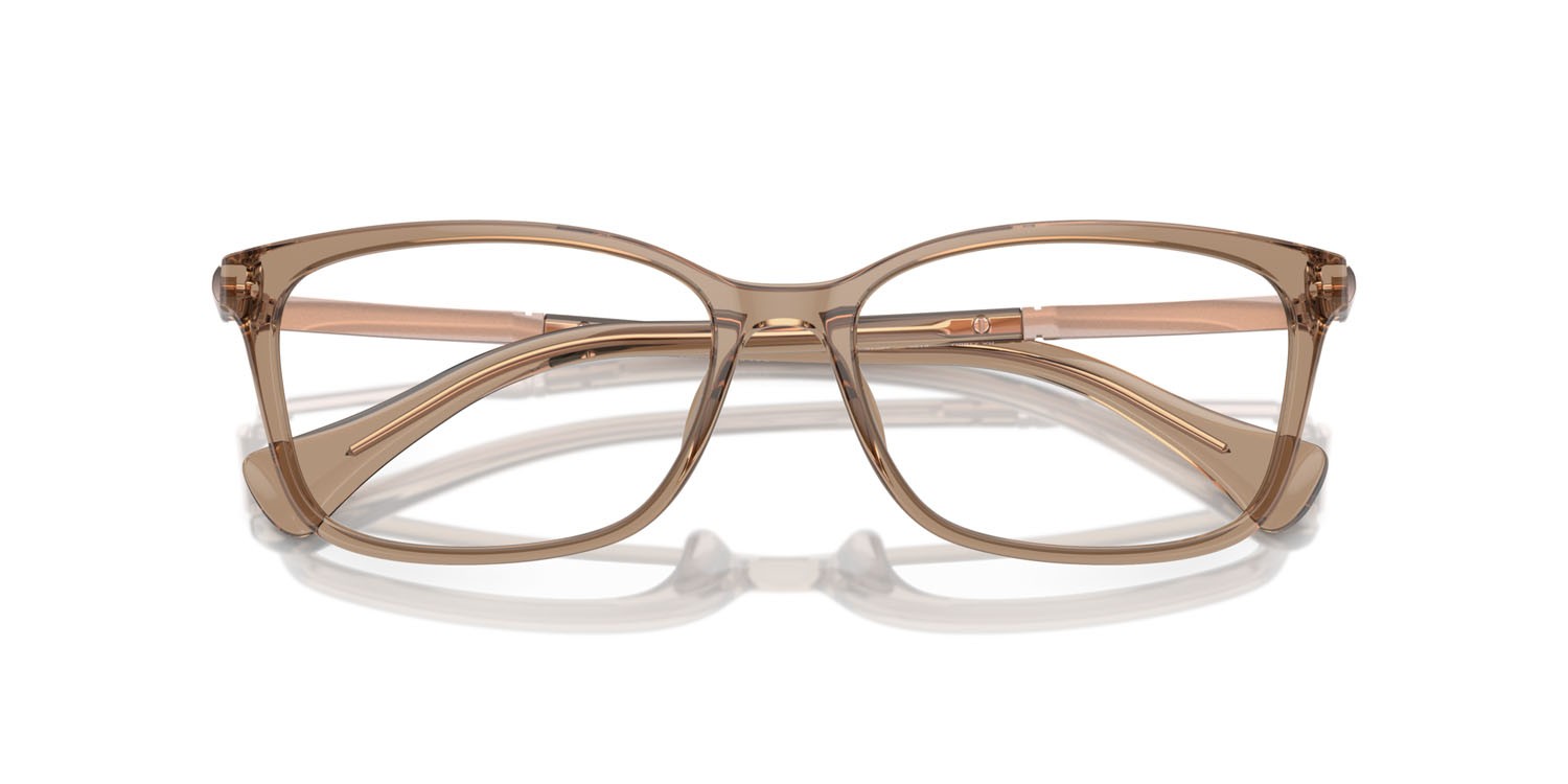 Eyeglasses Ralph RA 7160U (6120) color beige trasparente shape square lenses lente demo