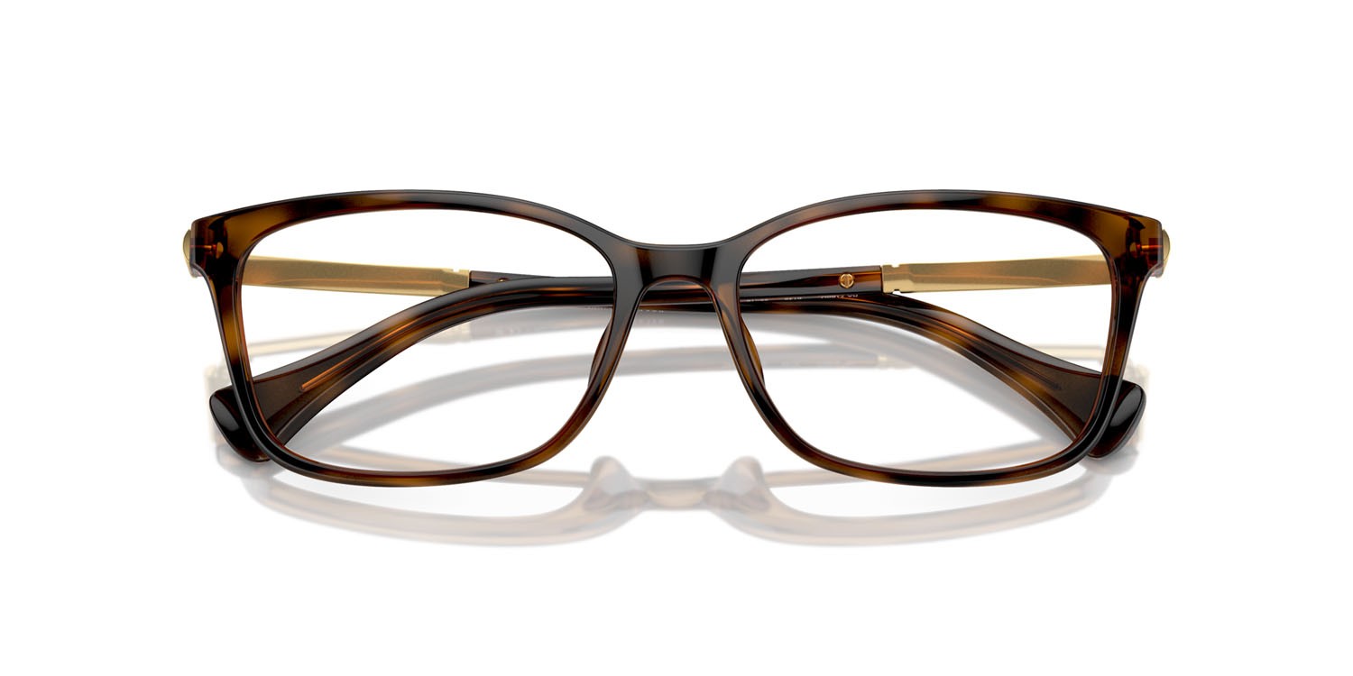 Eyeglasses Ralph RA 7160U (6149) color havana scuro lucido shape square lenses lente demo