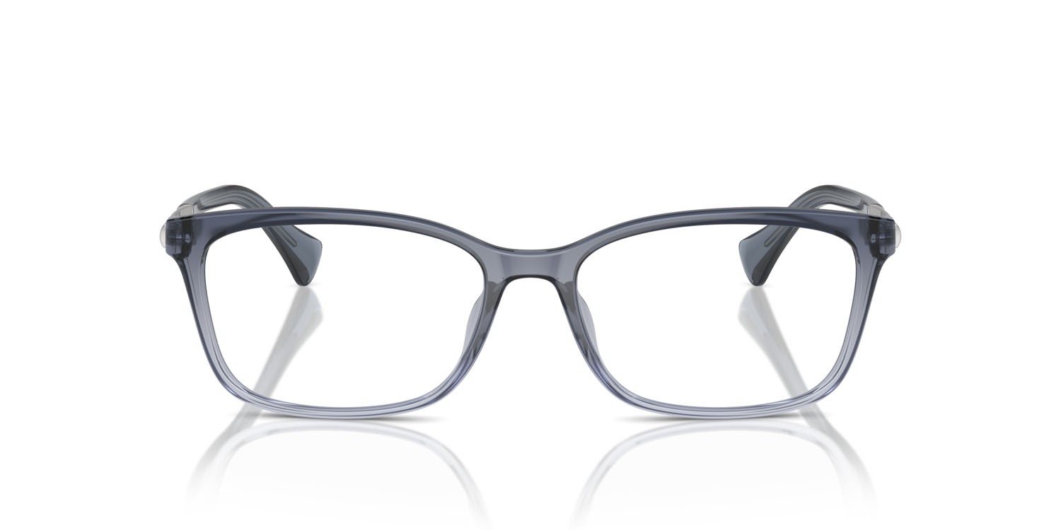 Brillen Ralph RA 7160U (6150) farbe azzurro trasparente form quadratisch gläser lente demo