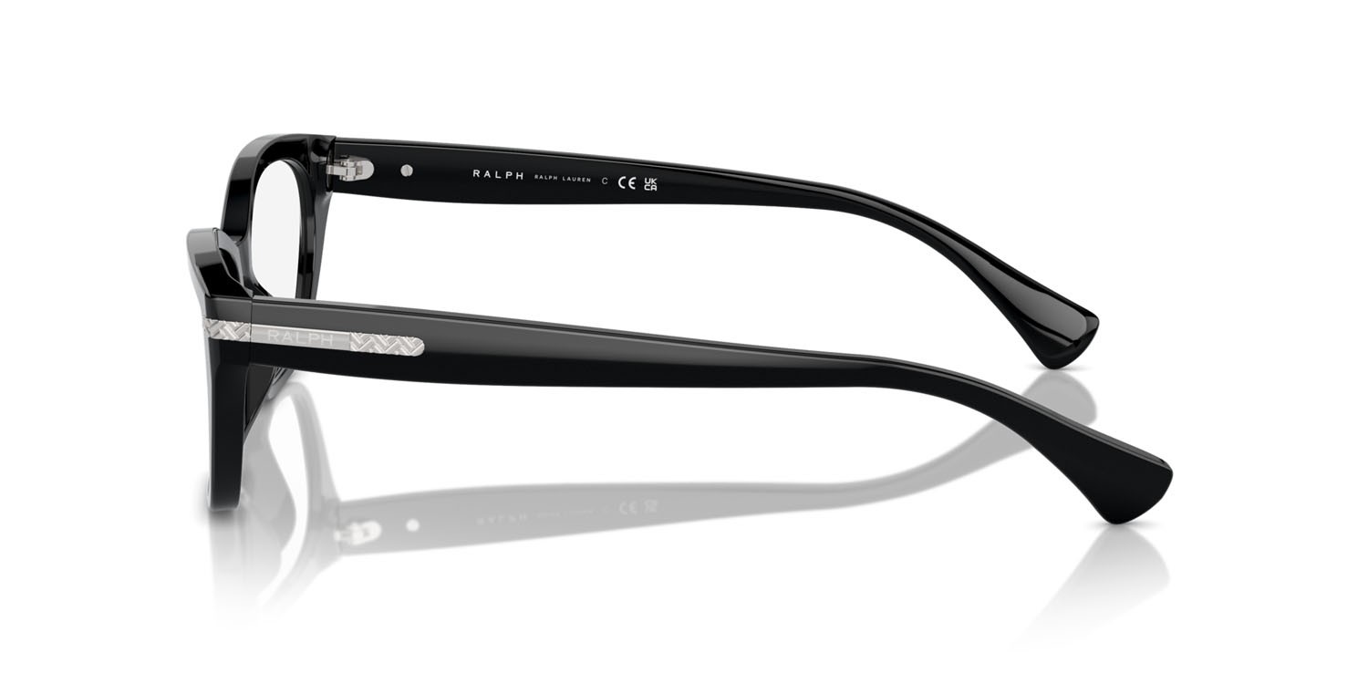 Occhiali da vista Ralph RA 7161U (5001) colore nero lucido forma quadrato lenti lente demo