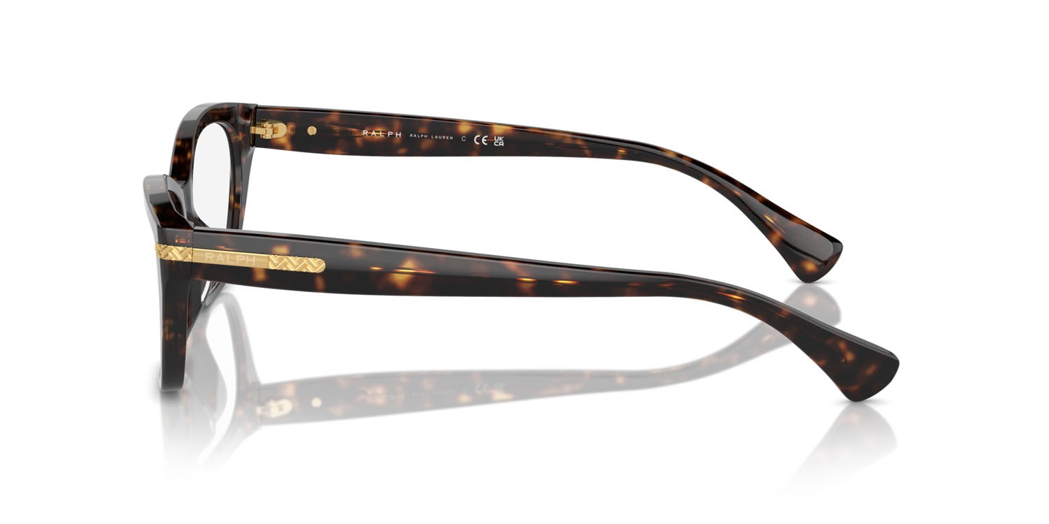 Eyeglasses Ralph RA 7161U (5003) color havana scuro lucido shape square lenses lente demo