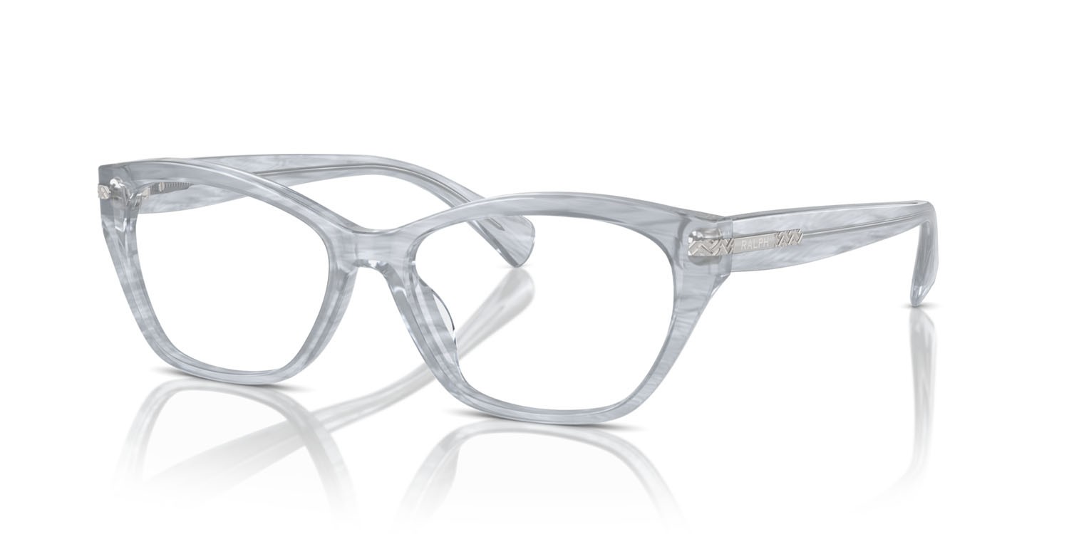 Occhiali da vista Ralph RA 7161U (6154) colore grigio striato lucido forma quadrato lenti lente demo