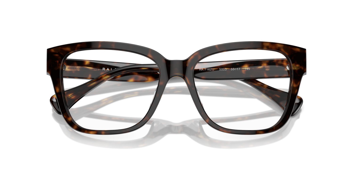 Eyeglasses Ralph RA 7162U (5003) color havana scuro lucido shape square lenses lente demo