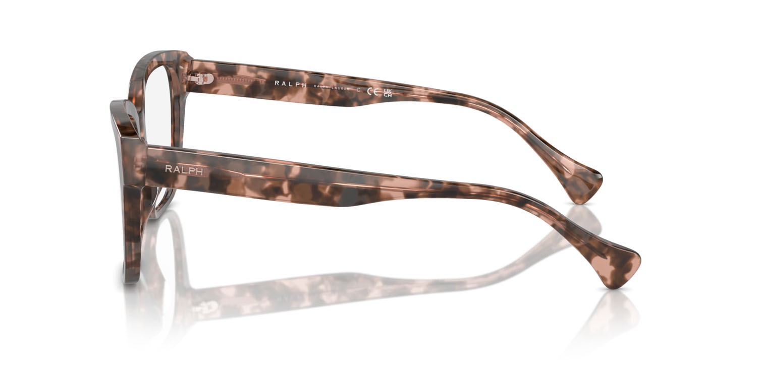 Eyeglasses Ralph RA 7162U (6058) color rosa lucido havana shape square lenses lente demo