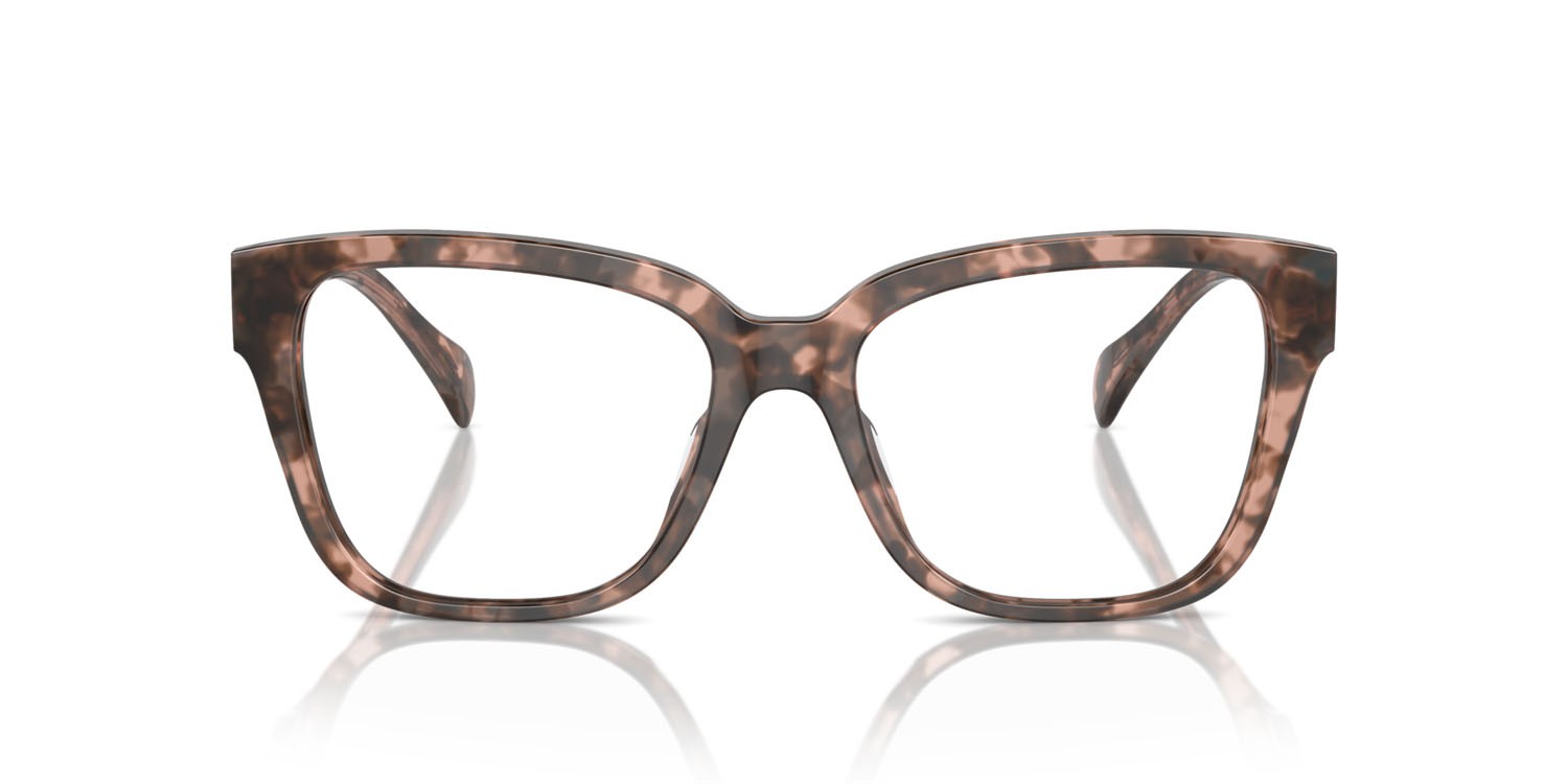 Eyeglasses Ralph RA 7162U (6058) color rosa lucido havana shape square lenses lente demo