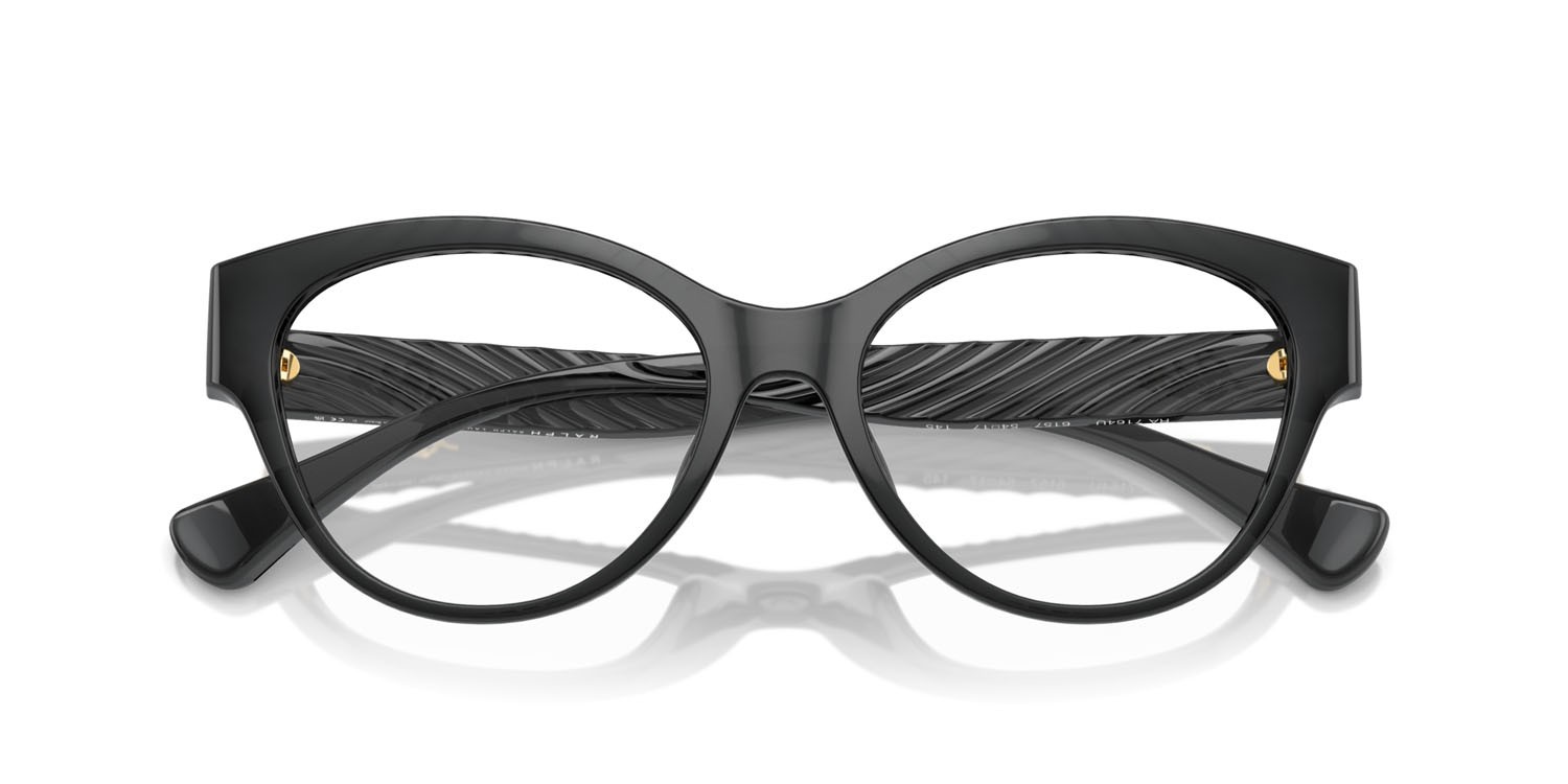 Occhiali da vista Ralph RA 7164U (6157) colore shiny transparent black forma farfalla lenti lente demo