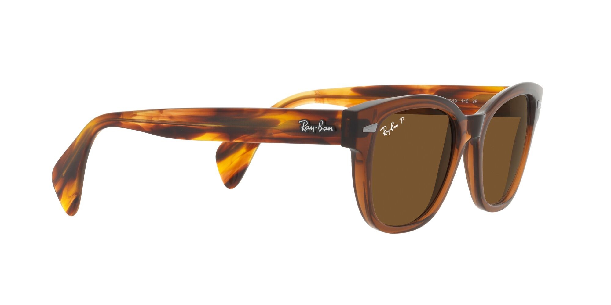 Occhiali da sole Ray-Ban RB 0880S (664057) colore marrone trasparente forma quadrato lenti marrone