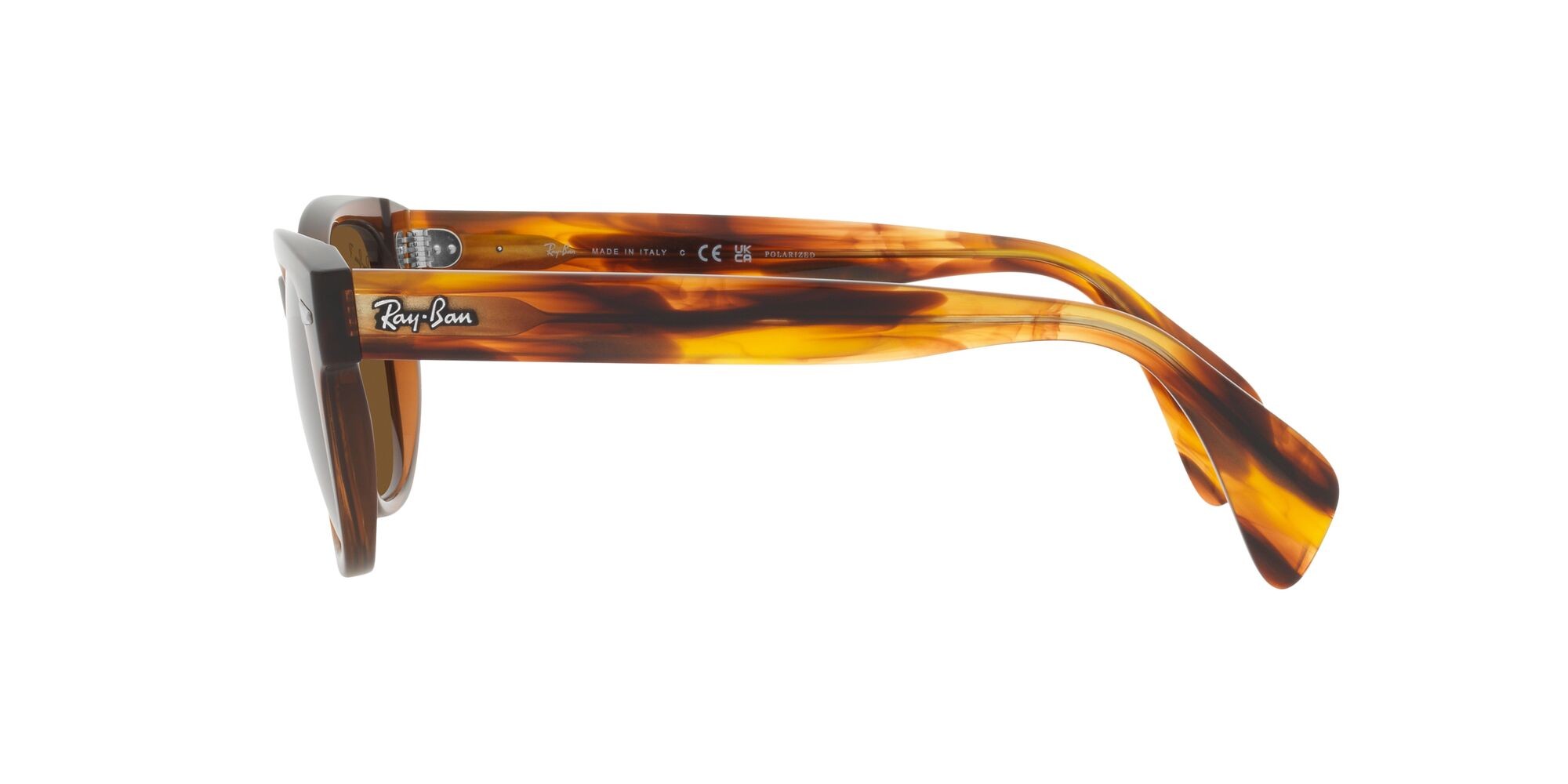 Occhiali da sole Ray-Ban RB 0880S (664057) colore marrone trasparente forma quadrato lenti marrone
