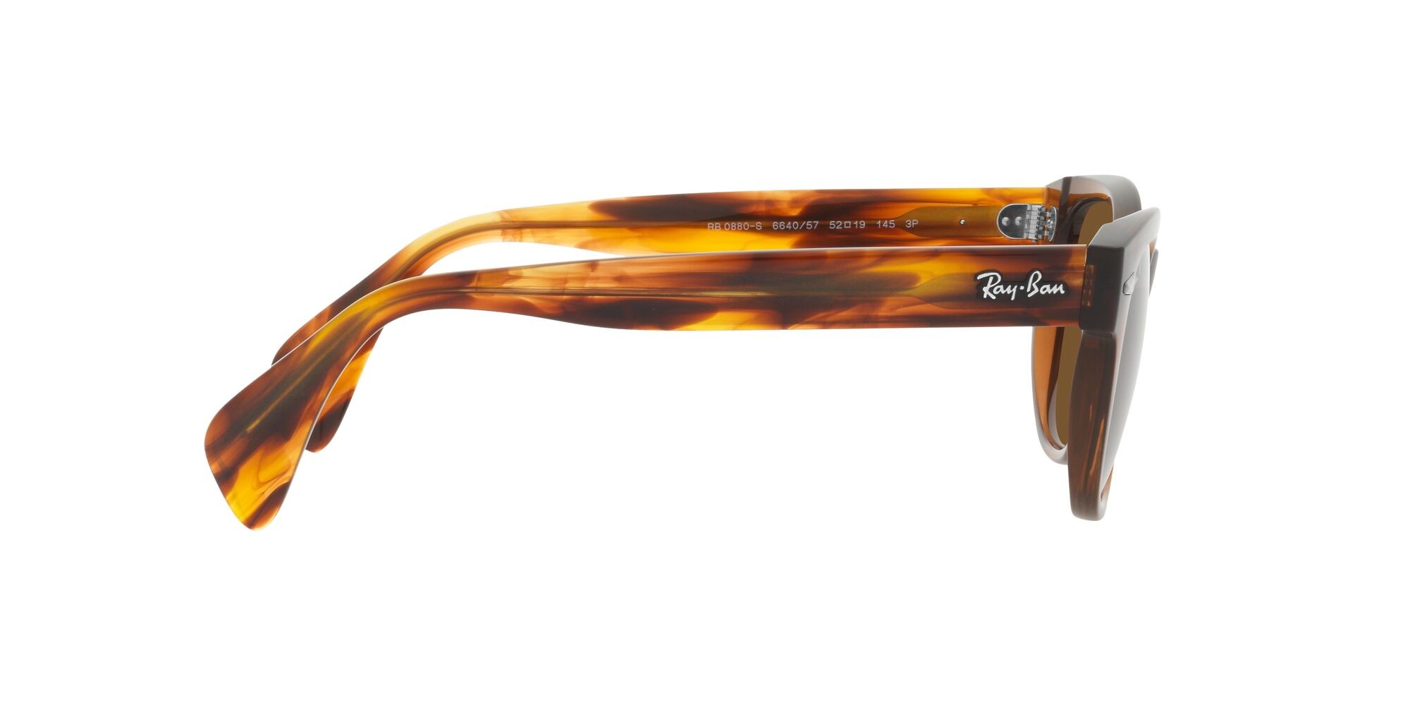 Occhiali da sole Ray-Ban RB 0880S (664057) colore marrone trasparente forma quadrato lenti marrone