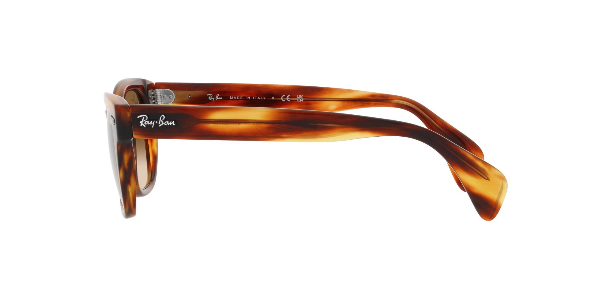 Occhiali da sole Ray-Ban RB 0880S (954/51) colore striato havana forma quadrato lenti marrone sfumato