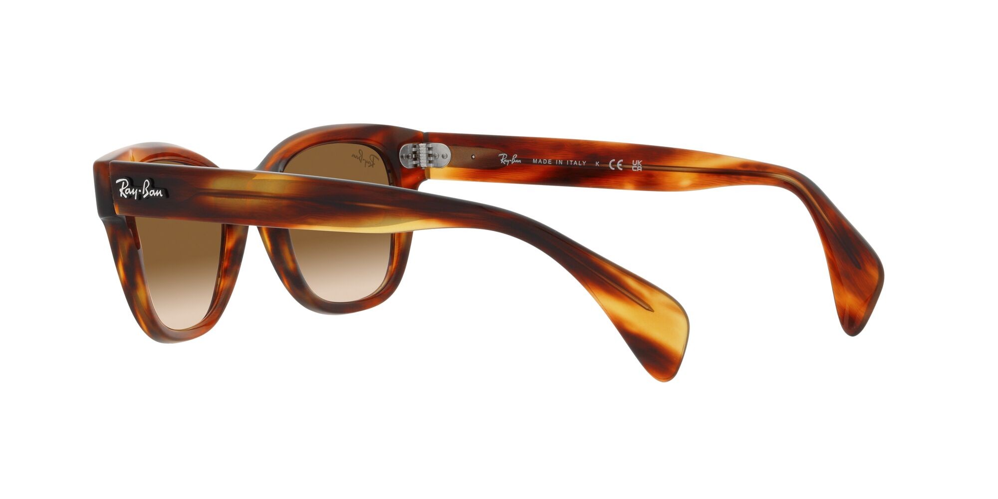 Occhiali da sole Ray-Ban RB 0880S (954/51) colore striato havana forma quadrato lenti marrone sfumato