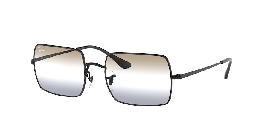 Sonnenbrillen Ray-Ban Rectangle Bi-Gradient RB 1969 (002/GB) farbe black form rechteckig gläser clear gradient brown