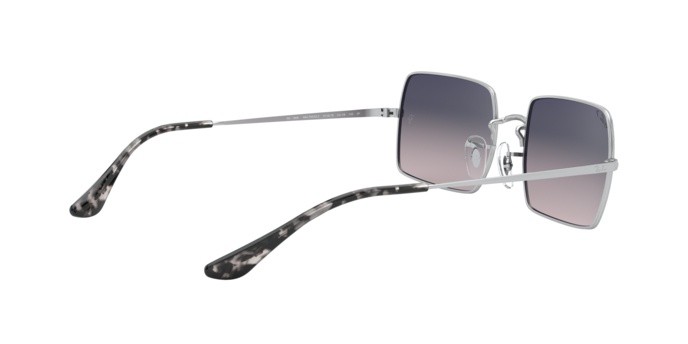 Sonnenbrillen Ray-Ban Rectangle RB 1969 (914978) farbe silver form rechteckig gläser blue gradient polar