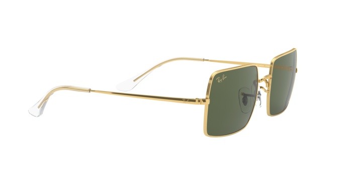 Occhiali da sole Ray-Ban Rectangle Legend Gold RB 1969 (919631) colore legend gold forma rettangolare lenti green