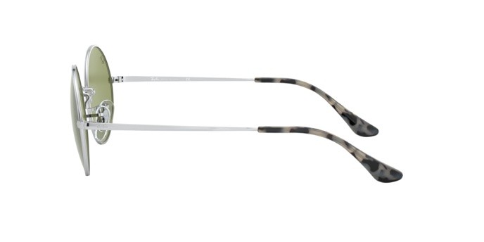 Sonnenbrillen Ray-Ban Oval RB 1970 (91974E) farbe silver form rechteckig gläser bottle green