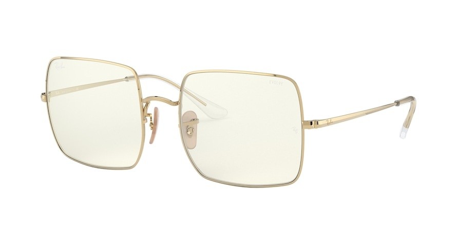 Sonnenbrillen Ray-Ban Square Everglasses Clear Evolve RB 1971 (001/5F) farbe shiny gold form quadratisch gläser photo grey