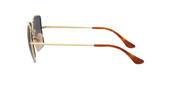 Occhiali da sole Ray-Ban Square RB 1971 (914778) colore gold forma quadrato lenti blue gradient blue polar