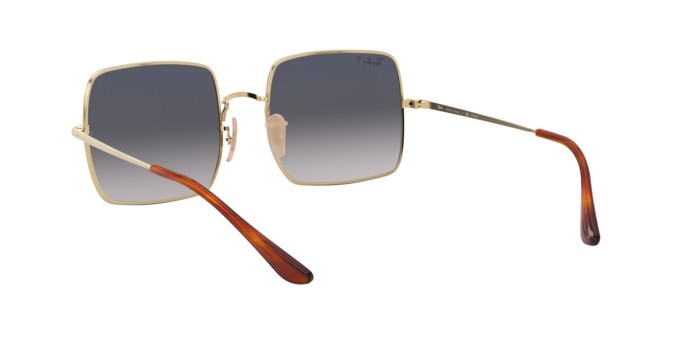 Occhiali da sole Ray-Ban Square RB 1971 (914778) colore gold forma quadrato lenti blue gradient blue polar