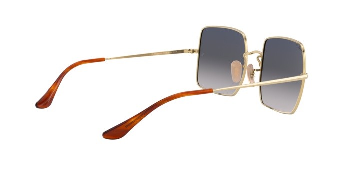 Occhiali da sole Ray-Ban Square RB 1971 (914778) colore gold forma quadrato lenti blue gradient blue polar